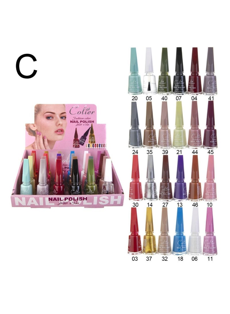 Generic 24pcs nail polish set multicolor  - Image 1