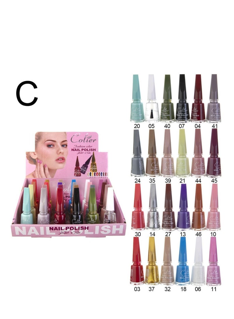Generic 24pcs nail polish set multicolor  - Image 2