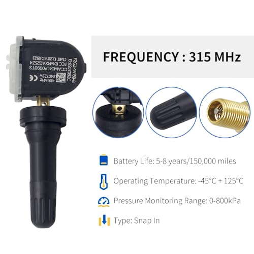 HANSHUO TPMS Sensor Set of 4, 315MHz tire Pressure Sensor Suitable for 2015-2020 Ford F-150 Edge Mustang Explorer Fiesta Ranger, Lincoln Navigator TPMS35 F2GZ-1A189-A. (TPMS-F2GZ) - Image 4
