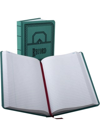 Boorum & Pease® Canvas Account Book, Record, 16 Lb., 12 1/8" x 7 5/8", 500 Pages, Blue - pzsku/Z4135E4CC8C681D92B08FZ/45/1748957970/c49e3595-5e2f-458c-a3b0-567edf8fe0c0