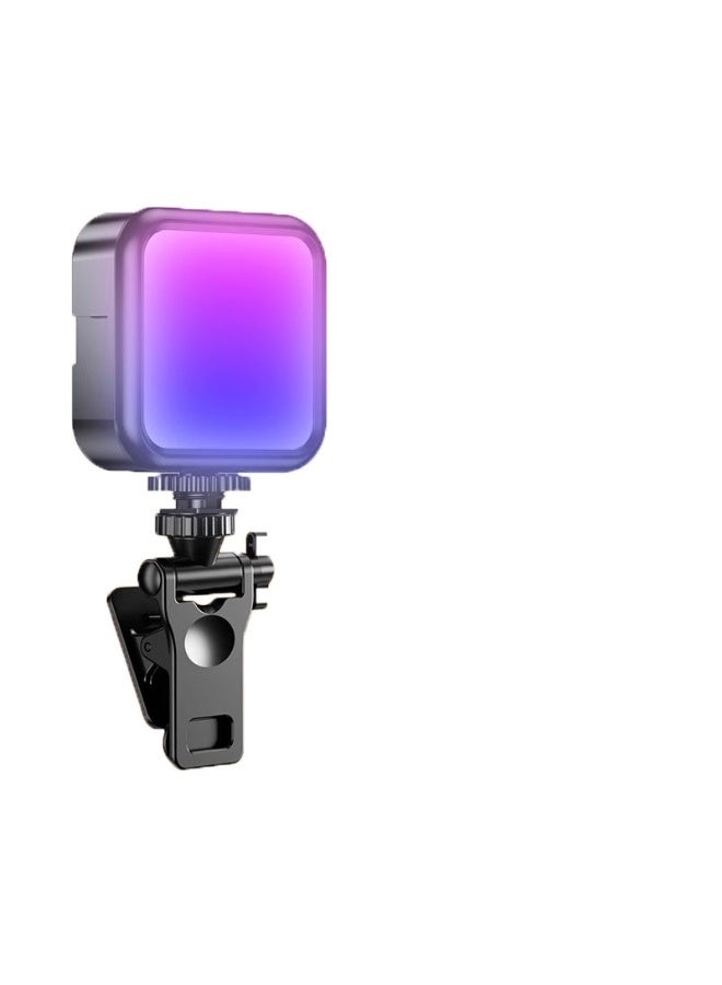 Flushrenic RGB LED Video Light, Full Color Selfie Light for iPhone, Phone Light with Type-C Rechargeable, Picture Light Up to 6000K Color Temperature for Selfie, Zoom Conference, Video, Makeup and Live Stream - Image 1