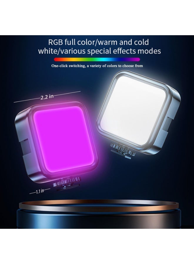 Flushrenic RGB LED Video Light, Full Color Selfie Light for iPhone, Phone Light with Type-C Rechargeable, Picture Light Up to 6000K Color Temperature for Selfie, Zoom Conference, Video, Makeup and Live Stream - Image 2