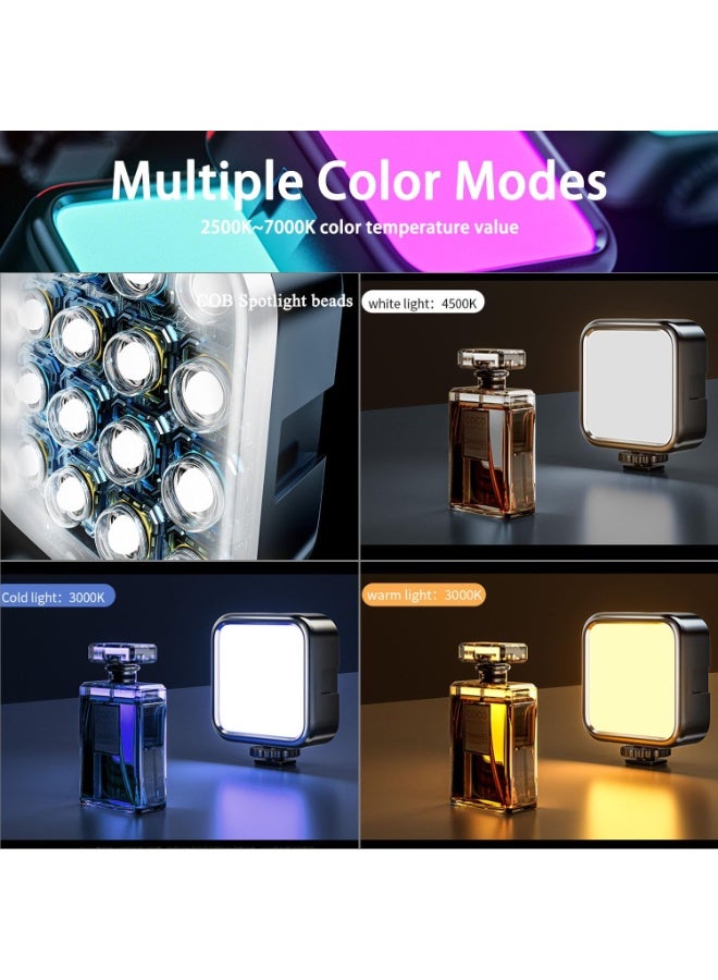 Flushrenic RGB LED Video Light, Full Color Selfie Light for iPhone, Phone Light with Type-C Rechargeable, Picture Light Up to 6000K Color Temperature for Selfie, Zoom Conference, Video, Makeup and Live Stream - Image 3