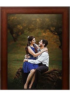 DJ ARTS DJ ARTS Wood A4 Picture Photo Frame with Glass Pack of 1 Brown  - Image 1