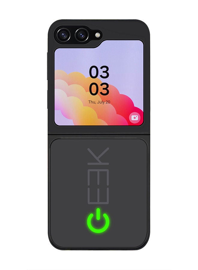 Stylizedd Rugged Black edge case for Samsung Galaxy Z Flip5, Slim fit Soft Case Flexible Rubber Edges Anti Drop TPU Gel Thin Cover -  Geek ON - Image 1