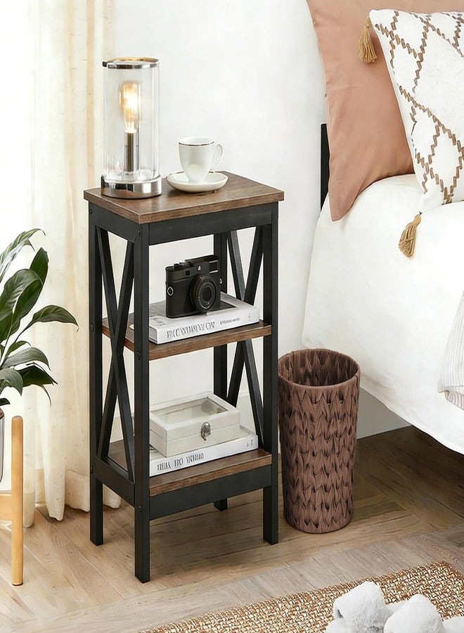 EITMOW Rattan Plastic Wicker Trash Can, Waterproof Small Bathroom Waste Basket, Handwoven-Look Garbage Bin for Bedroom, Office, Home Decor, 7.5"×6.5"×11" (1, Brown) - Image 4