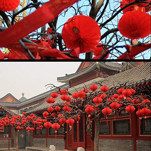 panlen 20 Pack 7.9" Chinese Red Lanterns for New Year Decoration, 2026 Horse Year Spring Festival, Mini Hanging Red Lanterns for Traditional Spring Festival, Lunar New Year, Party Wedding Restaurant - Image 5