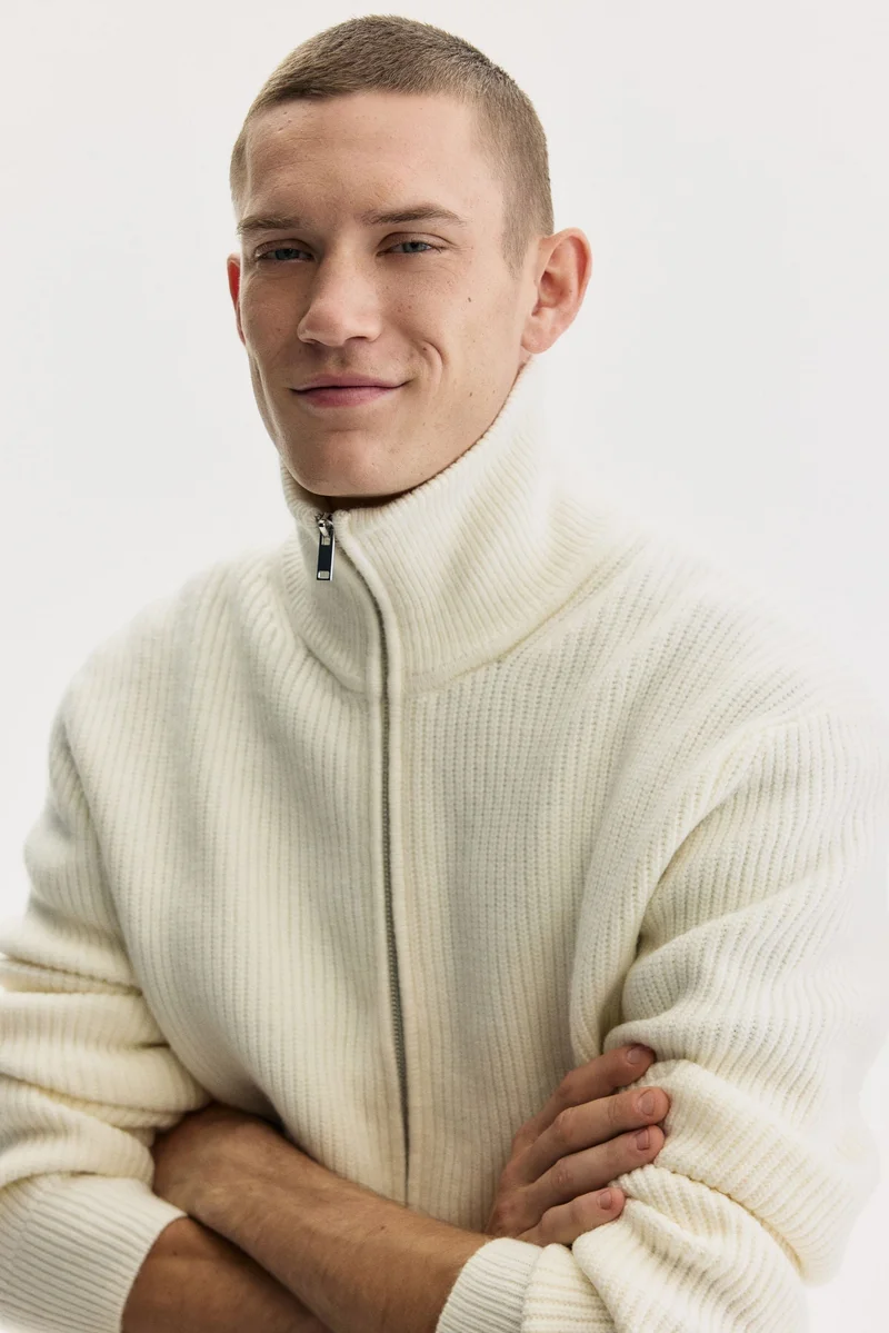 H&M Regular Fit Zip Cardigan