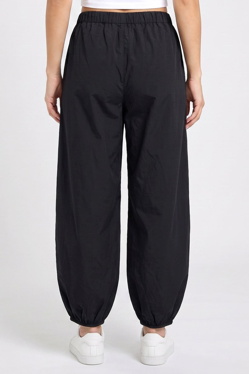 Threadbare Women Balloon Fit Solid Track Pants, Dark Navy - Image 4
