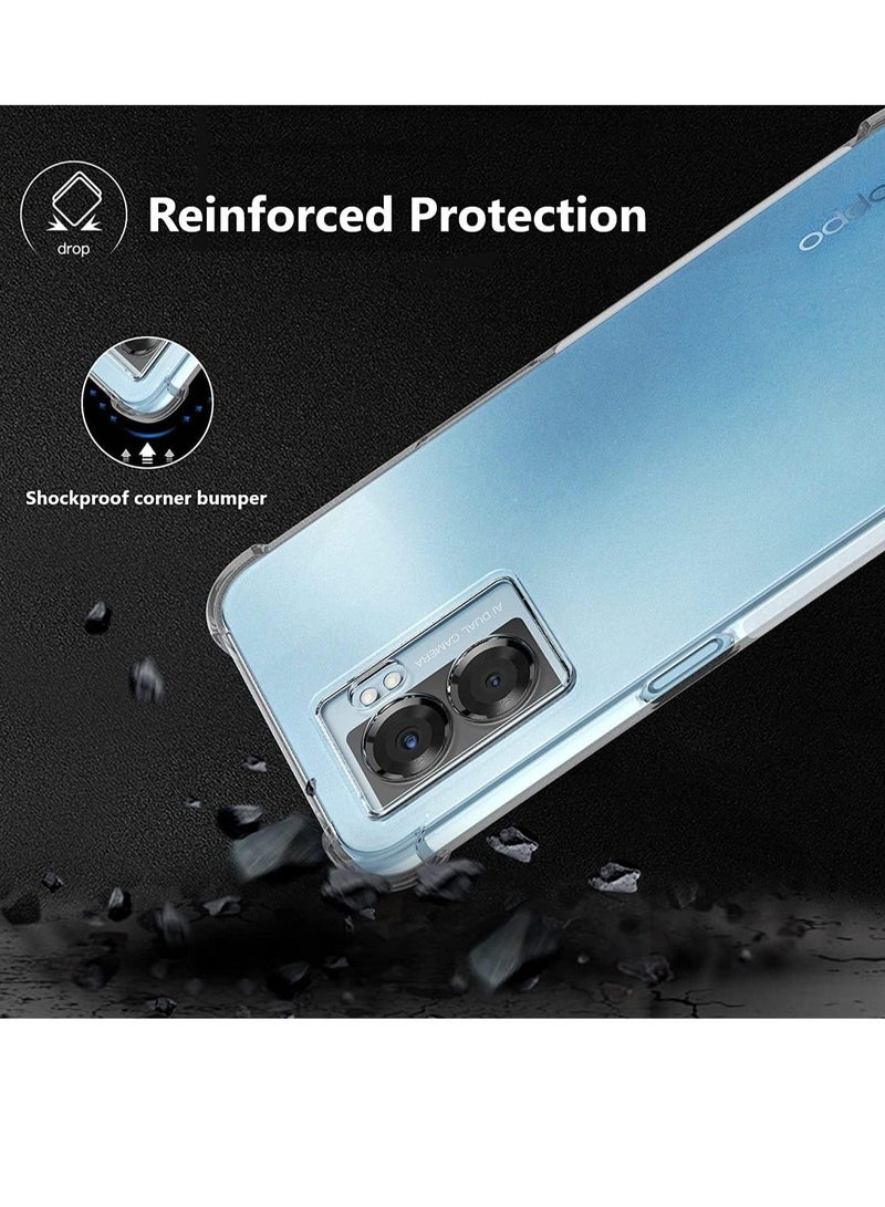 MUNTAQI Case for OPPO A57 5G / OPPO A77 5G Clear Case Cover Soft Flexible Transparent Silicone TPU Back Cover Full Camera Protection with Shockproof Bumper Corner - Image 5