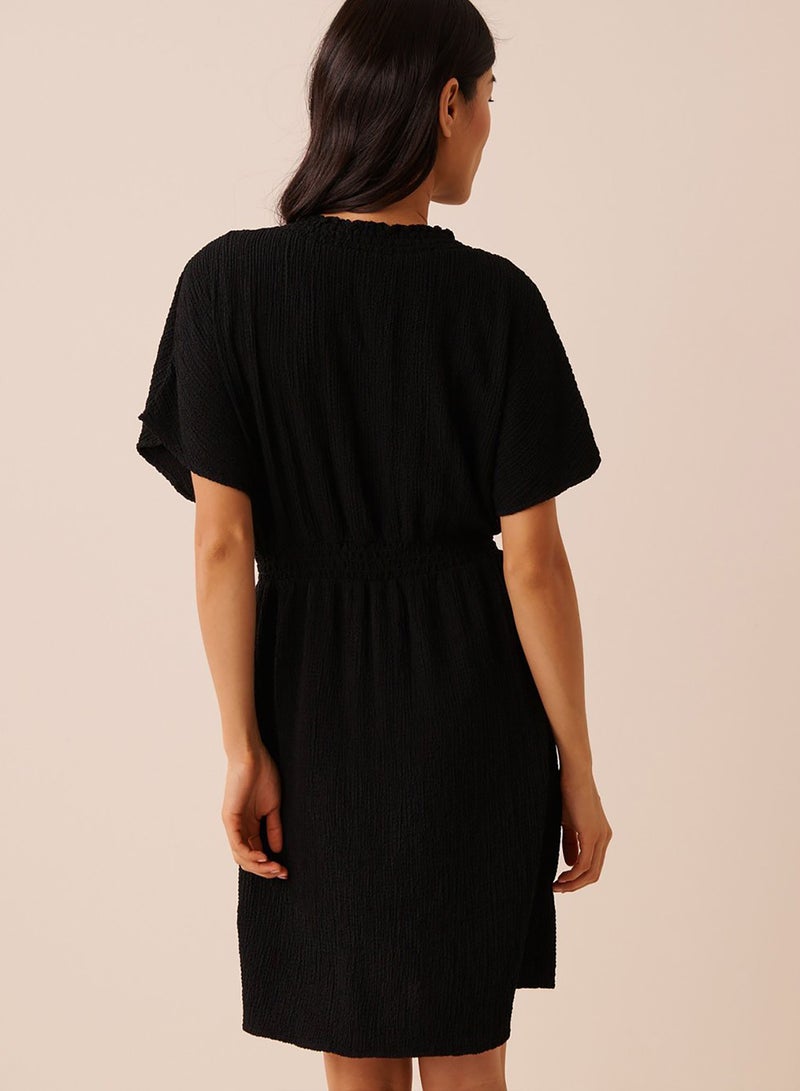 La Vie en Rose Short Crinkle Dress - Image 2