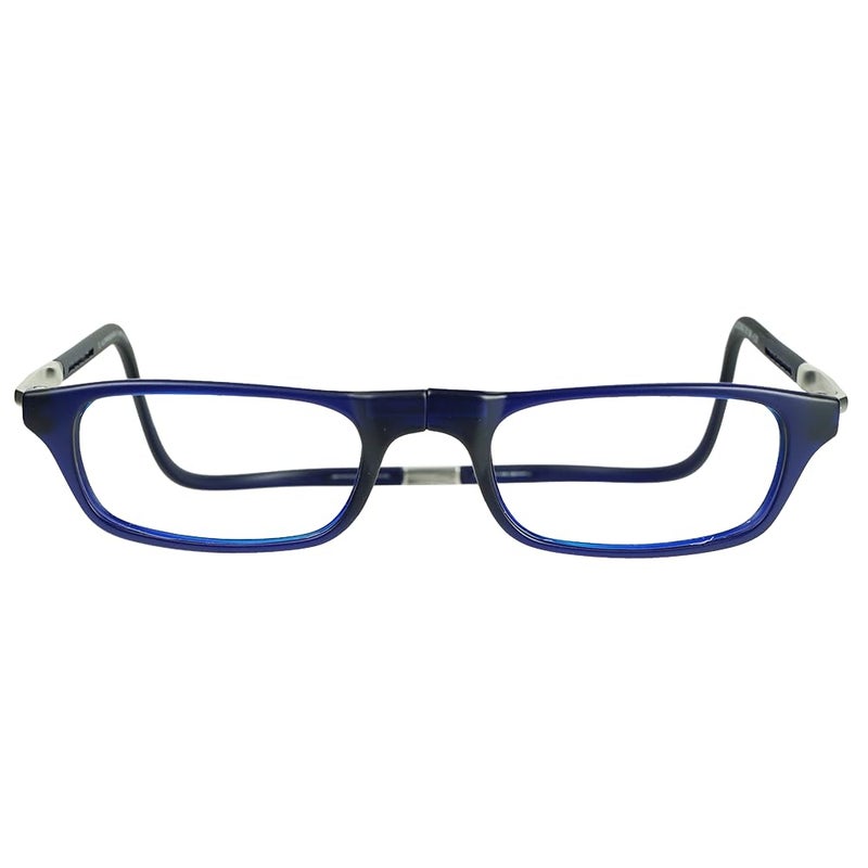 Clic Magnetic Reading Glasses for Men or Women, Computer Readers, Original Expandable (M-XL, Dark Matte Blue, 2.50 Magnification) - Image 2