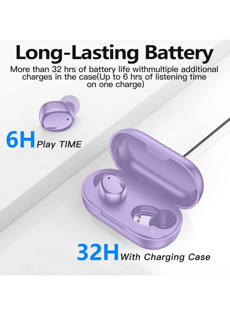 lekikpo Lekikpo Bluetooth 5.3 Wireless Earbuds, S8 Deep Bass Hi-fi Stereo Headset with Microphone in-Ear Call Noise Canceling Bluetooth Headphones, Immersive Premium Sound Ear Buds for iPhone, Android  - Image 2