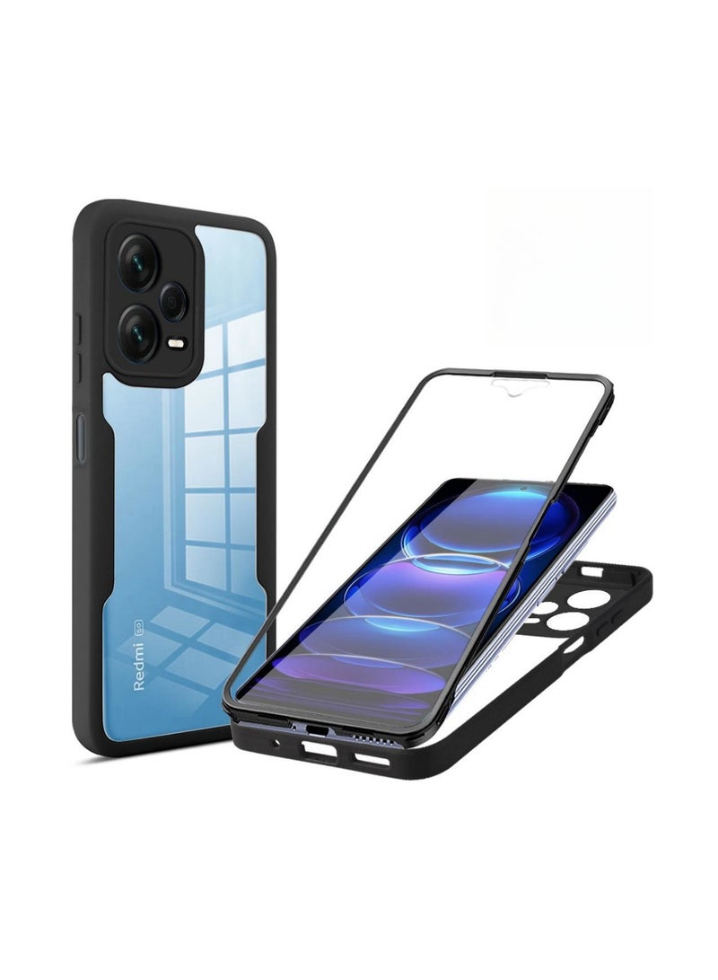 عام الحالة لهاتف شاومي ريدمي نوت ١٢ برو/ ١٢ برو بلس/ ١٣ برو بلس مع حامي الشاشة، حافظة كاملة للجسم مع حماية ناعمة ضد الصدمات - Image 1