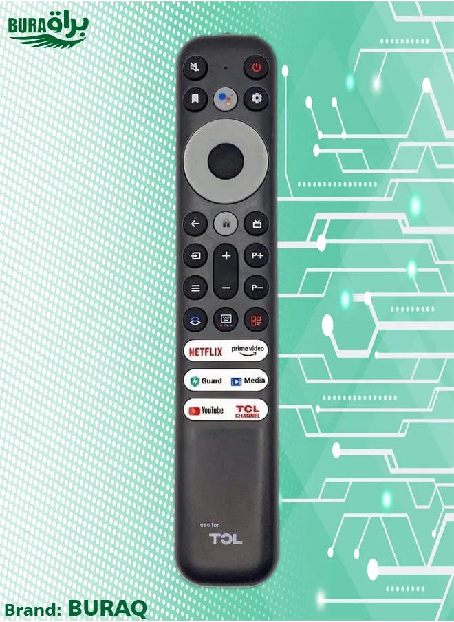 BURAQ - Replacement Universal Remote Control For Tcl Led Lcd Smart Tv Black - Image 1