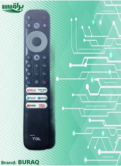 BURAQ Replacement Universal Remote Control For Tcl Led Lcd Smart Tv Black  - Image 2