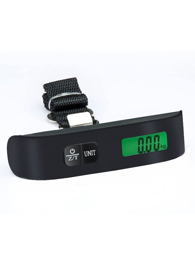 ميزان أمتعة رقمي معلق محمول باليد، ميزان أمتعة للسفر مع شاشة LCD، 50 كجم/110 رطل - Image 3