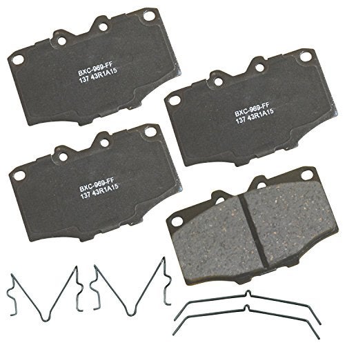 Bendix Premium SBC137 Ceramic Front Brake Pads for Toyota 4Runner 1989-1984, Land Cruiser 1990-1972, Pickup 1988-1979 - Image 1