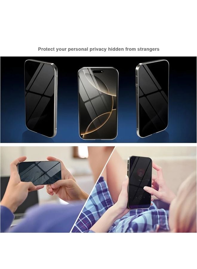 Privacy Tempered Glass Screen Protector And Anti Shock Case For iPhone 14 - Image 4