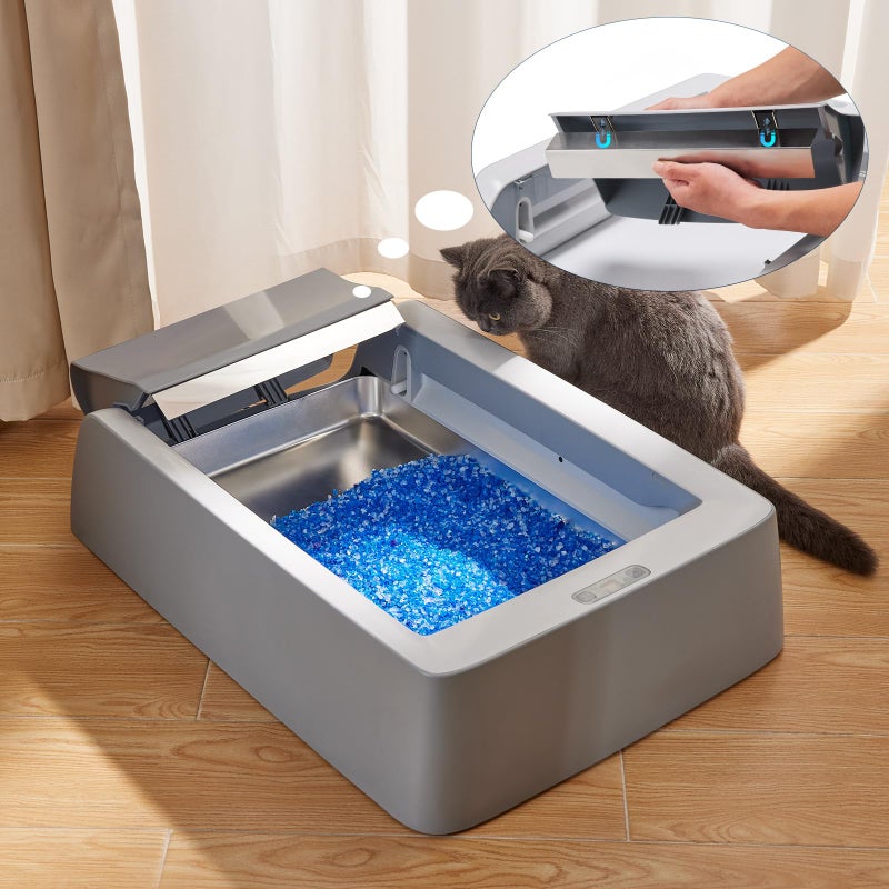 Yangbaga Stainless Steel Reusable Litter Tray, Compatible with Petsafe Scoop-Free Self-Cleaning Litter Box, Efficient Poop Collecting Design, Odor Control & Rust-Proof, Money-Saving Litter Box - Image 5