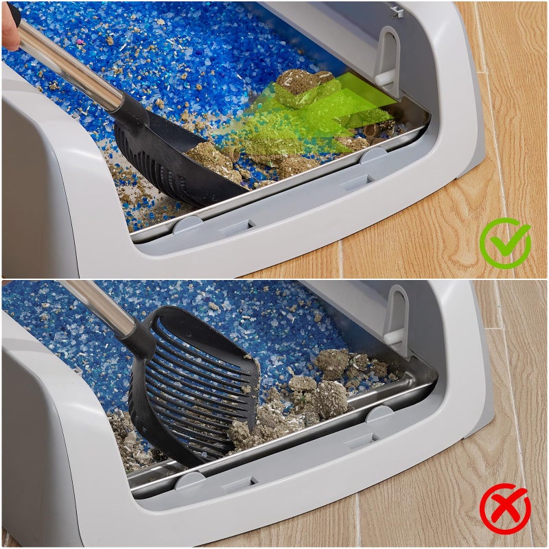 Yangbaga Stainless Steel Reusable Litter Tray, Compatible with Petsafe Scoop-Free Self-Cleaning Litter Box, Efficient Poop Collecting Design, Odor Control & Rust-Proof, Money-Saving Litter Box - Image 4