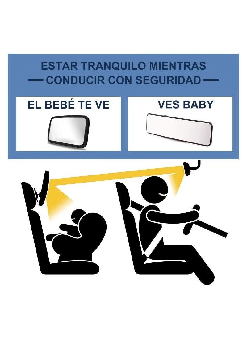 Gonice Baby Car Mirror For Back Seat Rear View Monitor  - Image 5