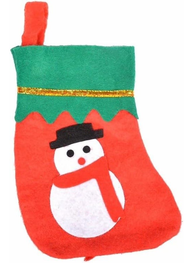 جوارب قماشية محشوة بتصميم بابا نويل – ديكور معلق للمنزل أو الحائط - Image 2