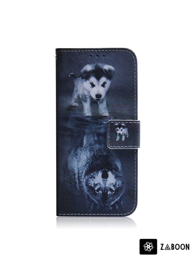 Zaboon Protective Case Cover For LG K62 / K52 / Q52 Coloured Drawing Horizontal Flip Leather Case, with Holder & Card Slots & Wallet - Image 2