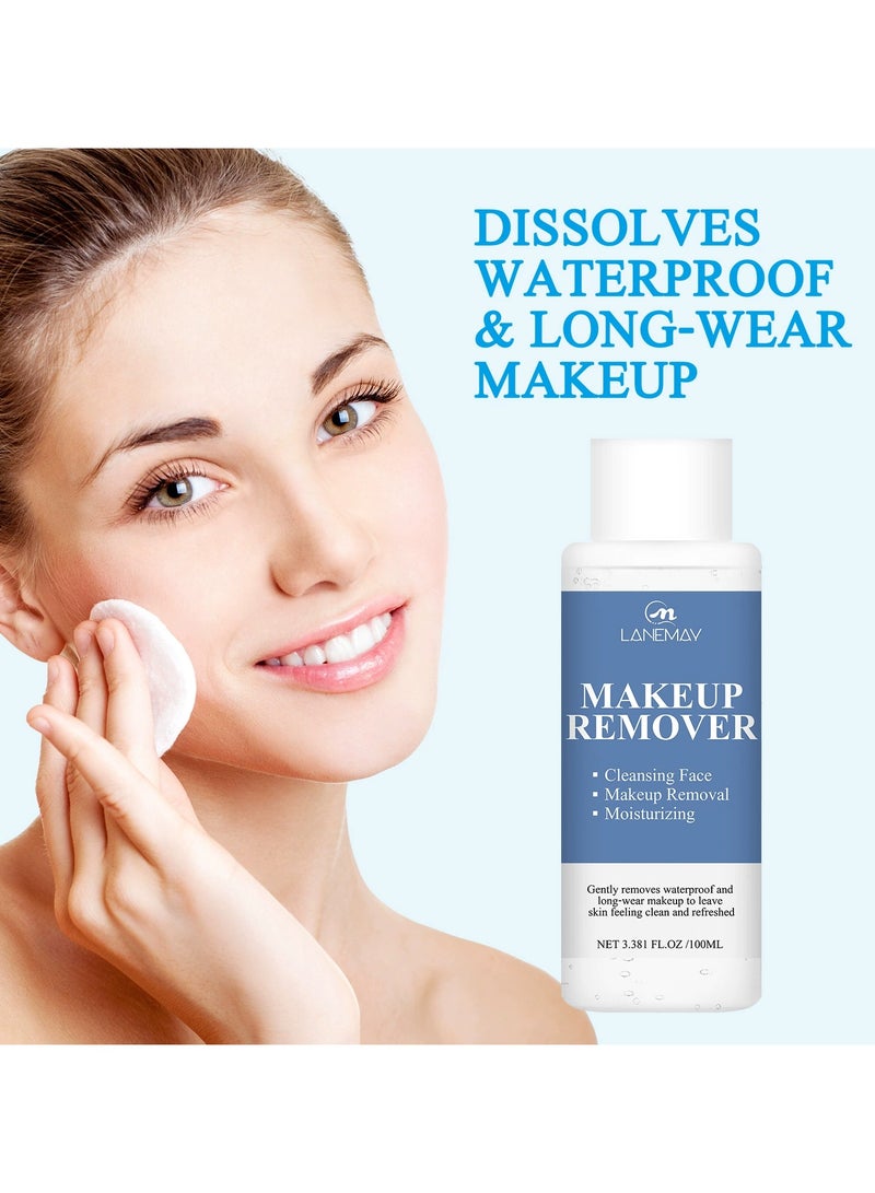 LANEMAY ماء مزيل المكياج للتنظيف العميق – مرطب مغذي لطيف غير مهيج منعش لبشرة ناعمة - Image 3