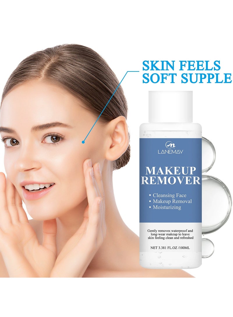 LANEMAY ماء مزيل المكياج للتنظيف العميق – مرطب مغذي لطيف غير مهيج منعش لبشرة ناعمة - Image 2