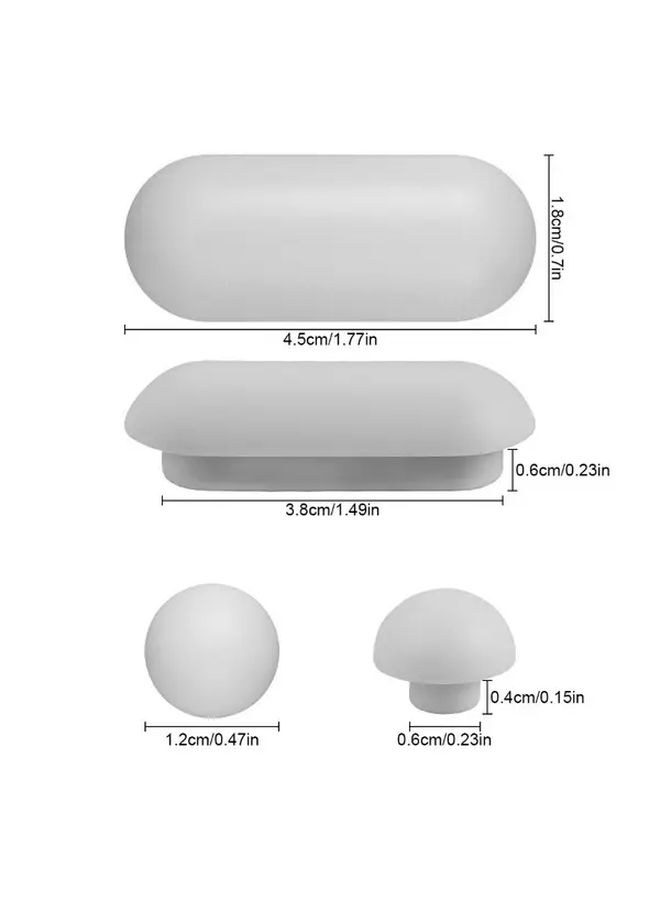 White Heavy Duty Toilet Seat Bumper Noise Reducer Quiet Closing Durable Bathroom Accessory - Image 4