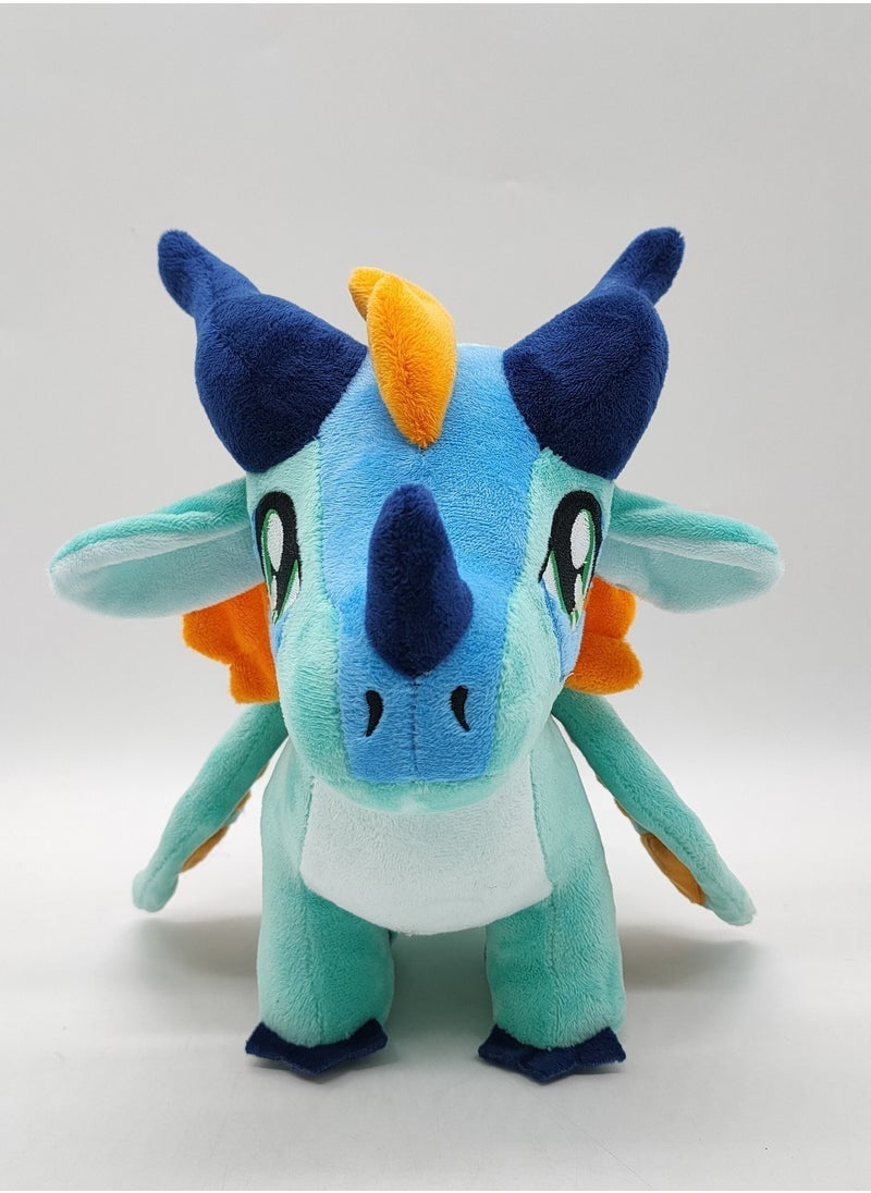 general New wings of fire dragon blue big-eyed dragon plush toys, dolls, dolls for fans and friends blue, home decoration - Image 2