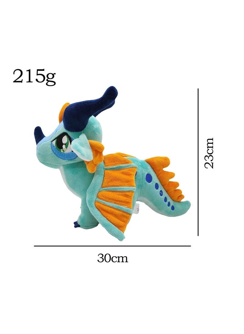 general New wings of fire dragon blue big-eyed dragon plush toys, dolls, dolls for fans and friends blue, home decoration - Image 3
