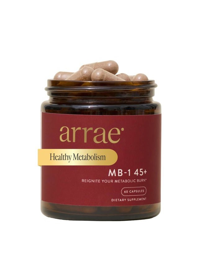Arrae MB-1 45+, Natural Dietary Supplement, Control Appetite, Increase Energy, Support Healthy Metabolism, 60 Capsules - Image 1