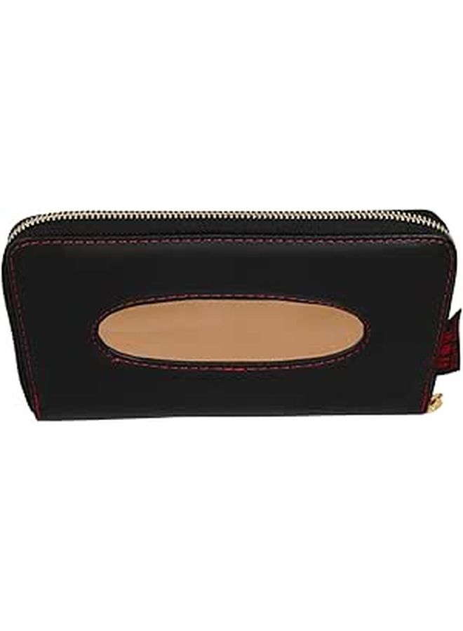 Car Visor Tissue Holder Black Hanging Napkin Dispenser for Vehicle Convenient Clip Attachment - Image 1
