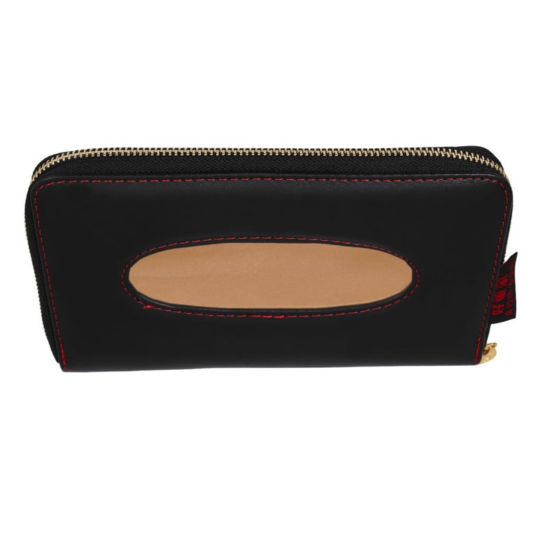 Car Visor Tissue Holder Black Hanging Napkin Dispenser for Vehicle Convenient Clip Attachment - Image 2