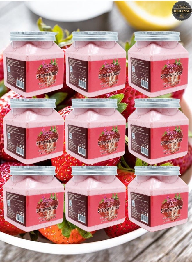 ROVAL 9 Pieces Strawberry Body And Face Scrub  - Image 1