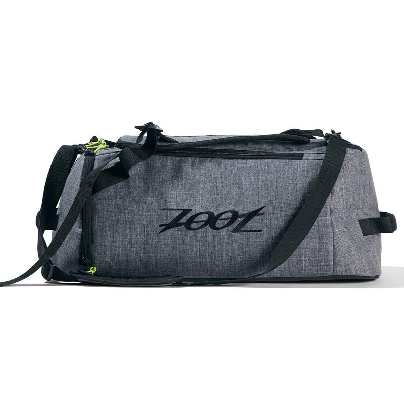 Zoot Ultra Tri Duffel, Triathlon Transition Bag or Backpack, with Wet Storage for Men & Women, Travel, Gym, Race Day, Grey - Image 1