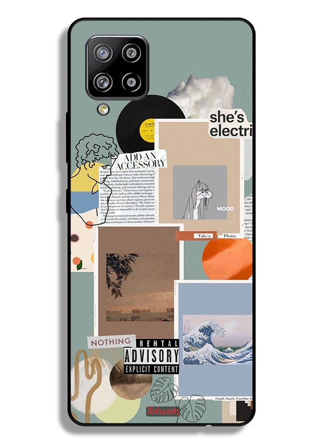 Tolwak Samsung Galaxy A42 5G Protective Case Cover She Is Electric - Image 1