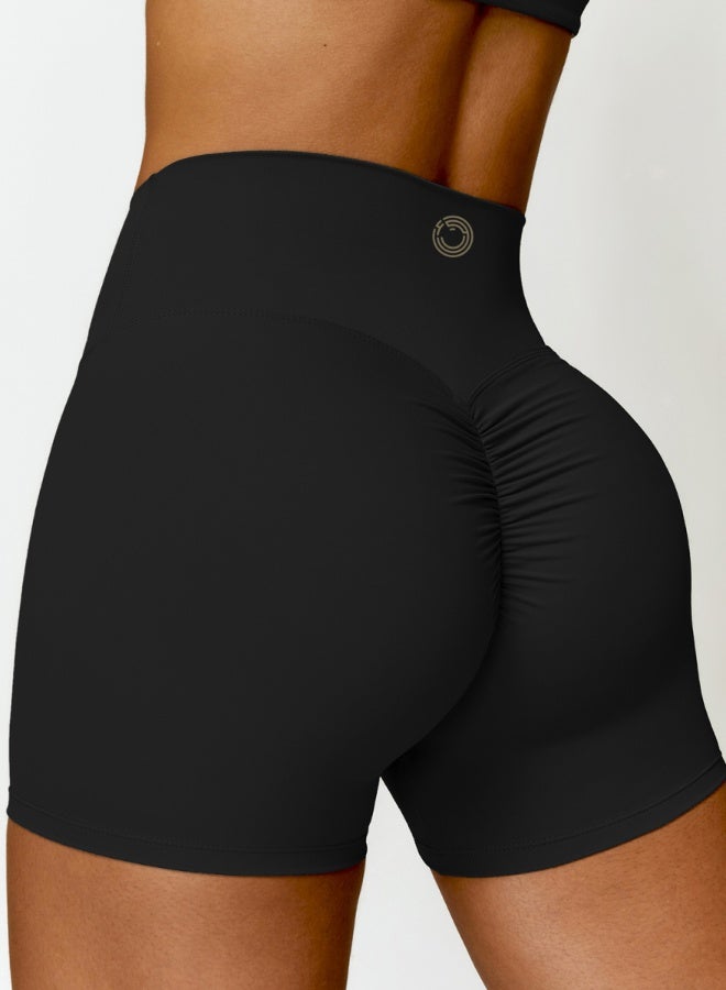 KAWN.YOGA Womens High Waist Contour Seamless Workout Sport Yoga Shorts Tummy Control  - Image 4