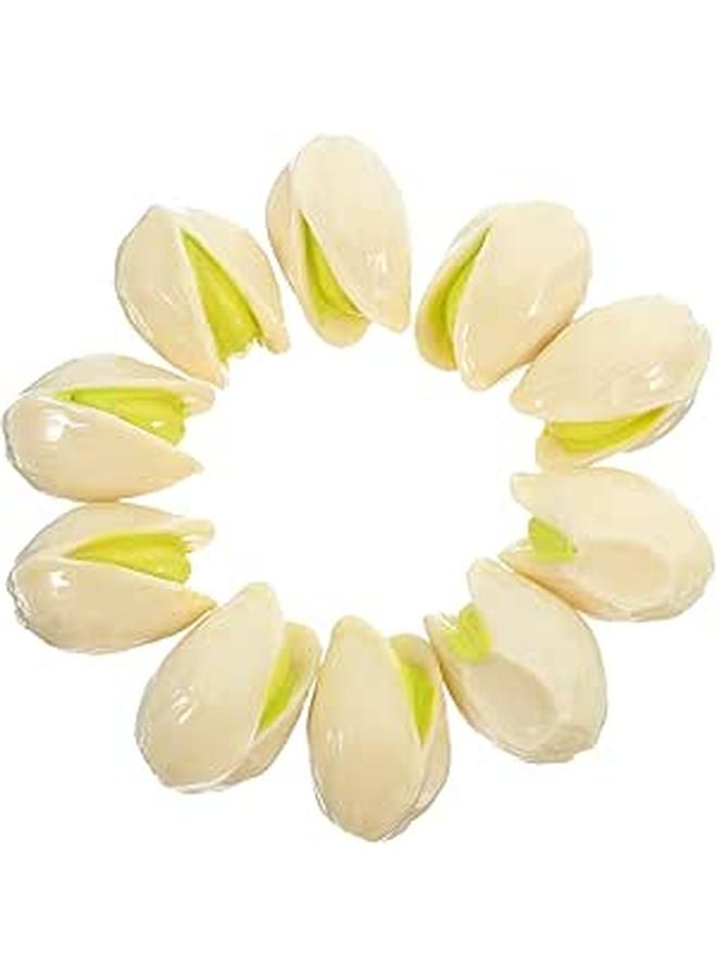 Realistic Artificial Pistachio Nuts 10 Pieces for Pretend Play Home Decor Crafts - Image 1