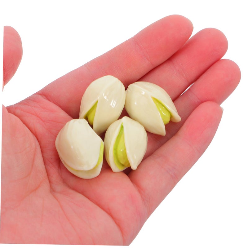 Realistic Artificial Pistachio Nuts 10 Pieces for Pretend Play Home Decor Crafts - Image 5