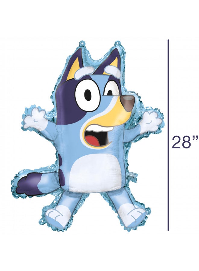 Unique Bluey Birthday Party Supplies & Decorations | Large 28" Foil Bluey Balloon & 18" Round Foil Balloon | Sticker - Image 3