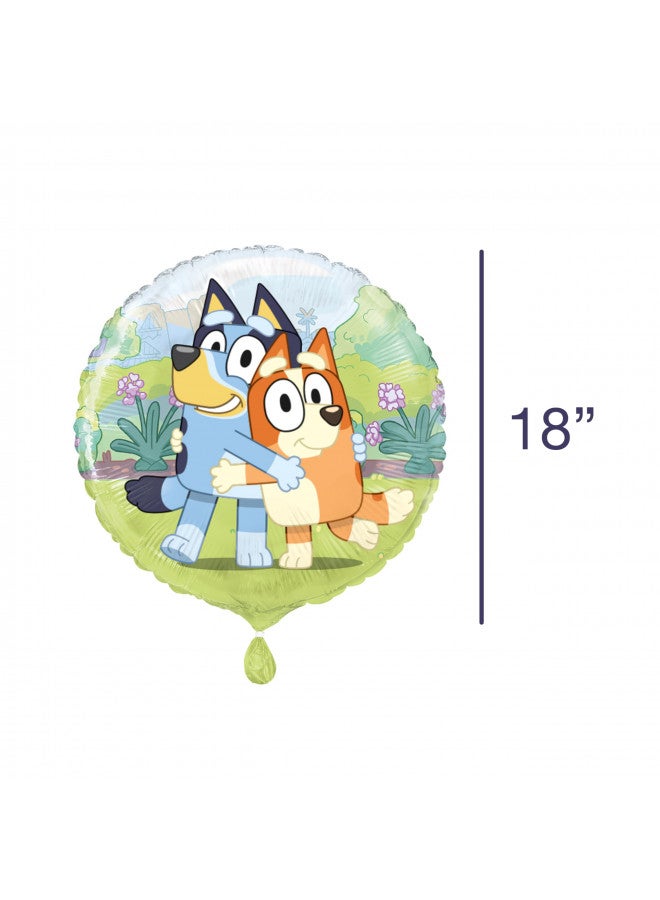 Unique Bluey Birthday Party Supplies & Decorations | Large 28" Foil Bluey Balloon & 18" Round Foil Balloon | Sticker - Image 5