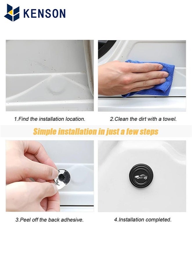 كِينْسُون 30PCS باب السيارة امتصاص الصدمات وسادة طوقا الديكور ملصق امتصاص الصدمات طوقا المضادة للتصادم طوقا اكسسوارات السيارات - Image 4