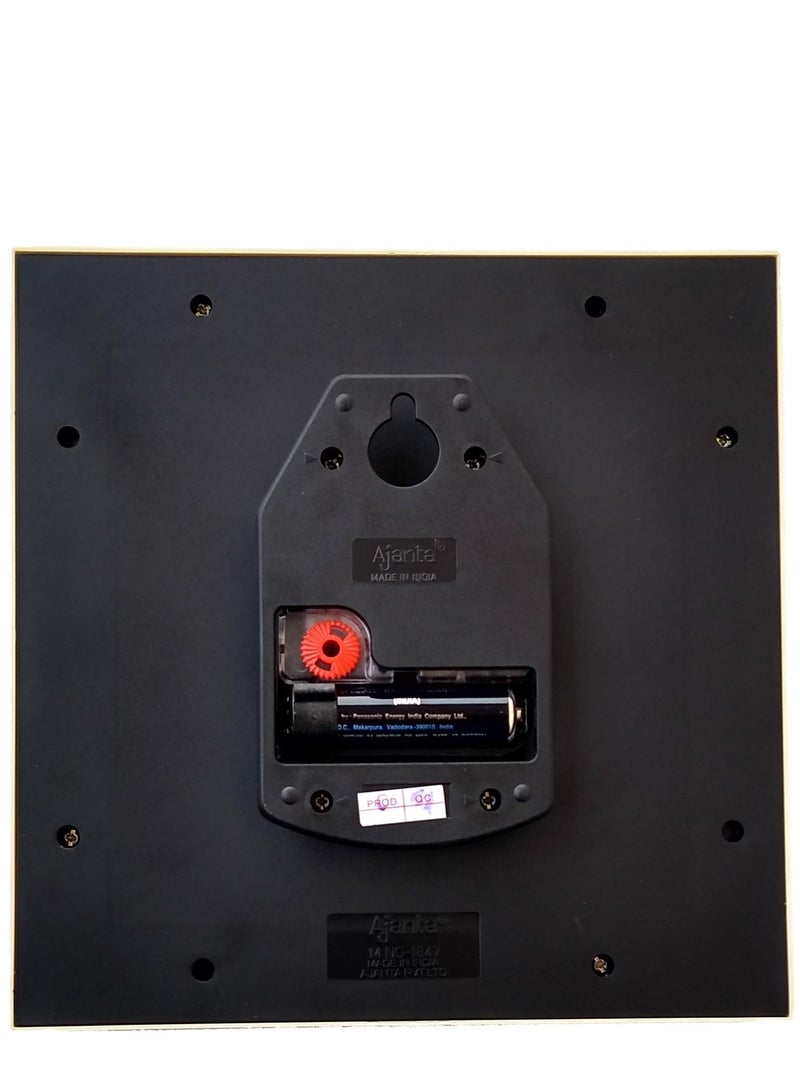 أجانتا ساعة حائط بلاستيك (أسود) - Image 2