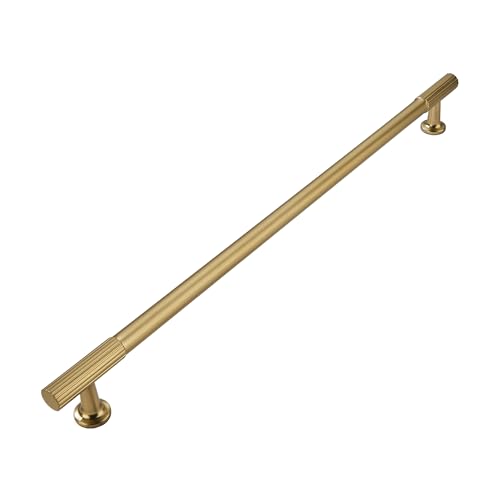 khtumeware Appliance Pull 12 Inch Hole Center 1 Pack Champagne Bronze Cabinet Pulls Heavy Duty Solid Satin Brass Kitchen Drawer Handles Cabinet Hardware for Cupboard Drawer Handles Dresser Pulls - Image 1