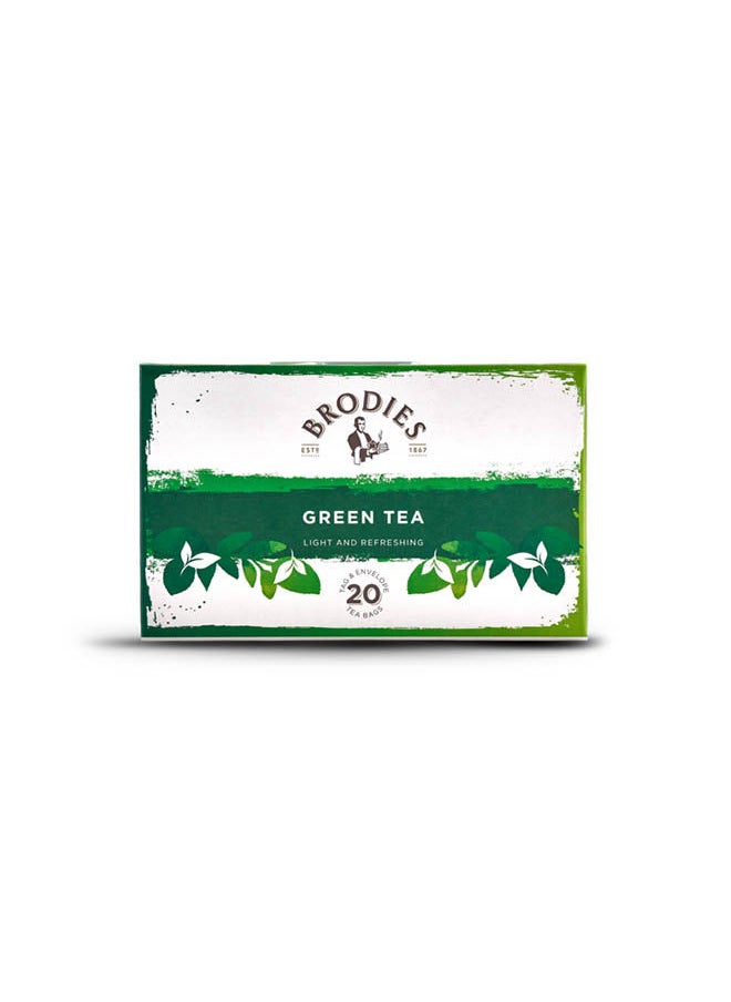 BRODIES Green Tea 40 grams - 20 Filter 