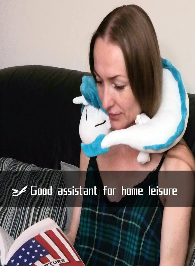 ZFBIRD Dragon Neck Pillow Soft U-Shape Travel Pillow Anime Plush for Christmas and Birthday Gift - Image 2