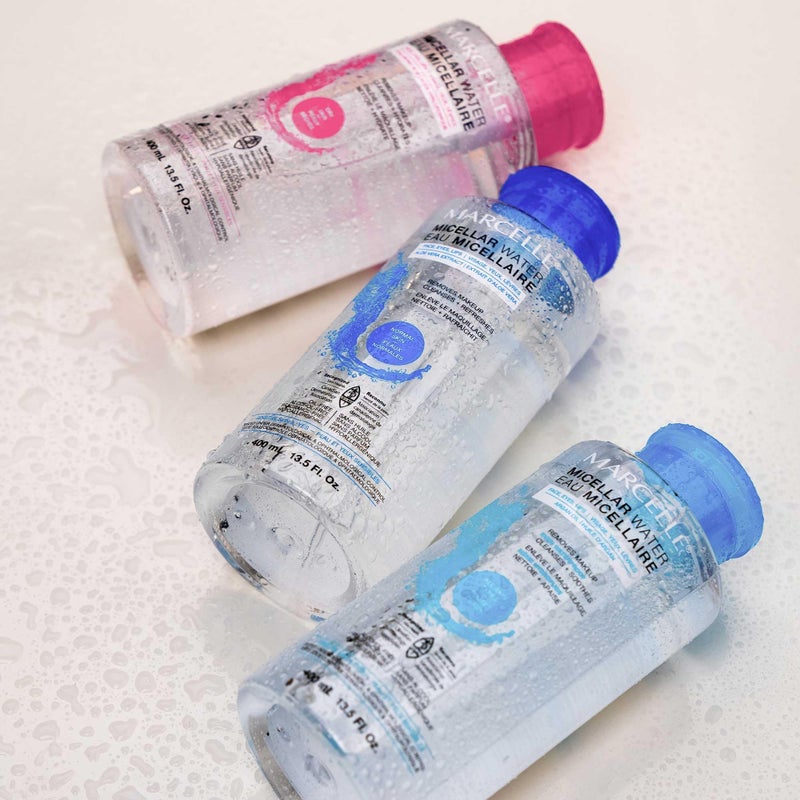 Marcelle Micellar Water, Normal Skin, Makeup Remover, Aloe Vera Extract, Sensitive Skin and Eyes, Oil-Free, Alcohol-Free, Fragrance-Free, Hypoallergenic, Cruelty-Free, 13.5 Fl. Oz. - Image 3